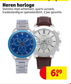  2 4 10 16 20 40 200 heren horloge stainless steel achterkant quartz uurwerk krasbestendig spatwaterdicht jaar 69 