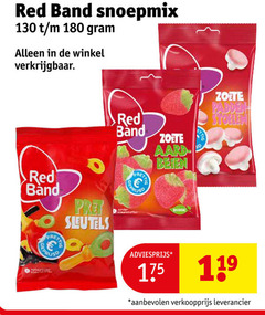  180 red band snoepmix pretty zoete aardappelschijfjes schildpadden nation 