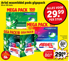  1 7 100 ariel wasmiddel gigapack stuks mega pack rapid vlekverwijdering action impeccable giga dagen fraicheur longue stuk color lenor france 30 pod verzending 4in1 69 