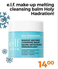  make up melting cleansing holy elf skin hydration makeup baume infused with hyaluronic acid ceramides hyaluronique 