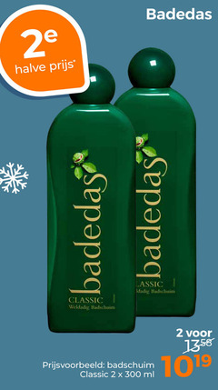  2 300 2e halve badedas classic badschuim ml 