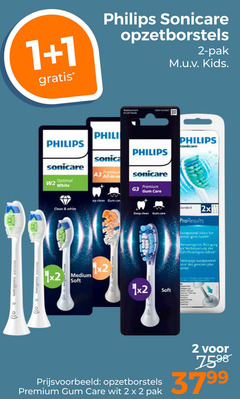  1 2 philips sonicare opzetborstels pak kids replacement optimal white clean premium all dean gum g3 care standard medium soft deep x2 2x proresults for health der nettoyage exceptionnel pour des wit 