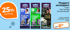  1 25 pluggerz ultimate music earplugs oordoppen paar bewaardoosje enjoy life control sound true tone unique filtered by hearing care professionals experience premium filter 