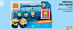  4 despicable 1x surprise figure figurine minions squad pak des warning hazard attention danger 