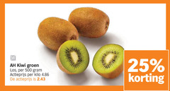  25 500 kiwi groen actieprijs kilo 