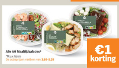  maaltijdsalade 1 garnalen tomaat maaltijdsalades m.u.v basis varieeren 
