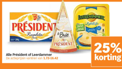  president leerdammer kaasplakken brie roomboter 25 lightlife varieeren 