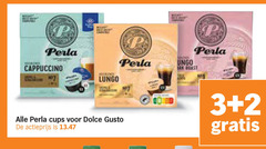  perla dolce gusto capsules 2 3 cappuccino lungo cups actieprijs 