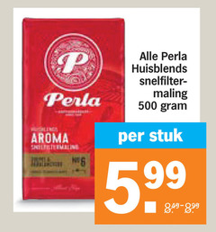  perla koffie 500 aroma huisblends snelfilter maling stuk 5 99 