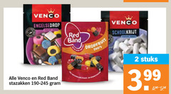  2 venco red band stazakken dropfruit schoolkrijt stuks 3 99 