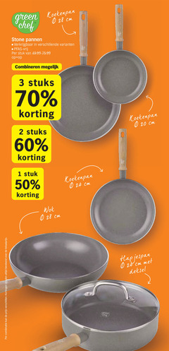  1 2 3 20 24 28 50 60 combinatie berekend green koekenpan cm chef stone pannen vrij stuk combineren stuks wok hapjespan deksel 
