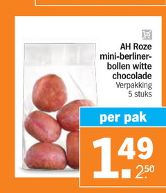  5 250 roze mini bollen witte chocolade stuks pak 