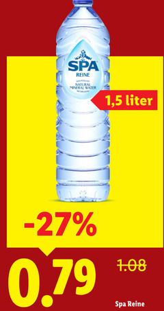  spa reine natural mineral water 1 5 liter 