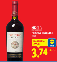  rode wijn 18 25 primitivo puglia geografica italia maestro nix18 jaar alcohol legitimatie l 