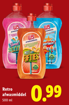  500 afwas sweet afwasmiddel fifties wasmiddel bog retro ml 