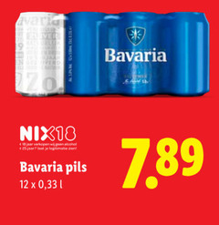  bavaria blikjes bier 12 18 25 zuiver nix18 jaar alcohol legitimatie pils 33 l 