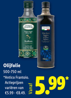  antico virgin olive olio vergine italian oz 500ml olijfolie 500-750 ml varieeren 5.99 750ml 