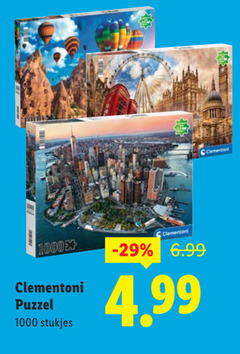  1000 clementoni puzzel stukjes 