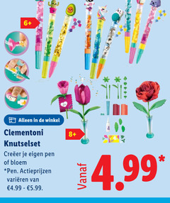  6 clementoni knutselset creeer pen bloem varieeren 5.99 8 