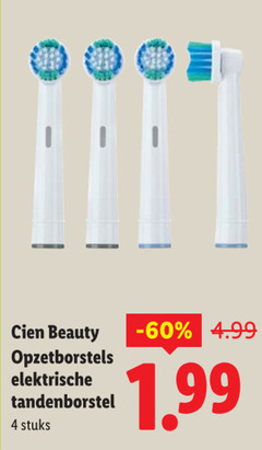  4 cien beauty opzetborstels elektrische tandenborstel stuks 