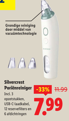  3 6 12 reiniging middel aaa silvercrest opzetstukken usb laadkabel reservefilters afdichtringen 