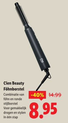  cien beauty combinatie ronde stijlborstel drogen stylen stap 
