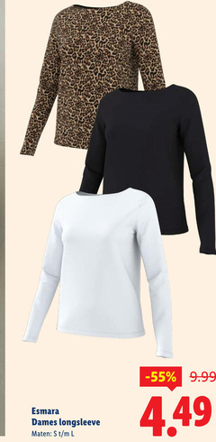  esmara dames longsleeve maten l 