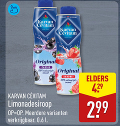  karvan cevitam limonadesiroop 100 1948 original cassis aardbei natuurlijke meerdere l elders 