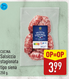  droge worst 250 cucina siena salami tipo ge 