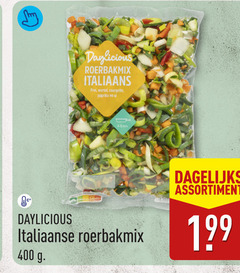  400 roerbakmix italiaans prei wortel courgette paprika ui min italiaanse dagelijks assortiment 