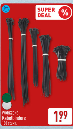  180 super deal workzone kabelbinders stuks 