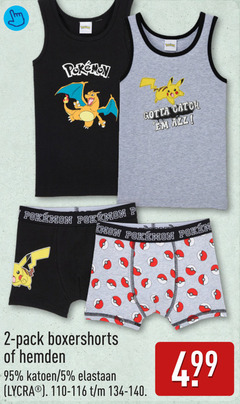  jongensboxershorts 2 5 gotta catch em lemon pack boxershorts hemden katoen elastaan lycra 