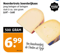  500 noordertrots boerderijkaas jong belegen stuk ca. kilo kaasboerderij deelen noorder trots 
