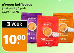  gwoon koffiepads 3 8 30 36 1000 zakken pads koffer dark regular mocca 