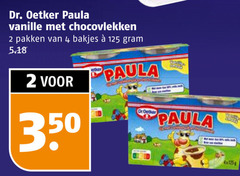  2 4 350 dr. oetker paula vanille chocovlekken pakken bakjes dr 