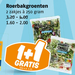  2 250 roerbakgroenten zakjes 1 kilo chinees 