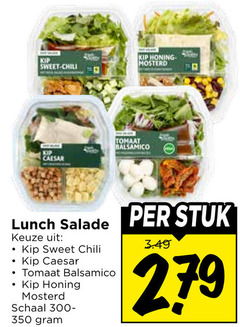  350 kip sweet chili honing mosterd caesar tomaat balsamico lunch salade schaal stuk 