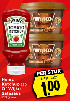 klik op dit plaatje voor een vergroting en voor vergelijkbare aanbiedingen gerelateerd aan
100 120 wijko heinz tomato ketchup kant klaar ml stuk 1 00 100 120 wijko heinz tomato ketchup kant klaar ml stuk 1 00