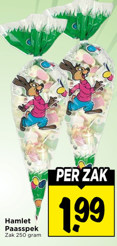  snoep 250 hamlet paasspek zak 
