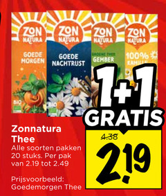  zonnatura thee 1 20 100 219 zon natura nachtrust bio soorten pakken stuks pak goedemorgen groene gember 