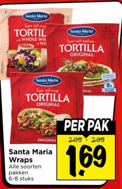  santa maria super soft away whole tortilla original wraps soorten pakken stuks 8x pak 