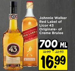  700 silicon red label johnnie walker licor creme brulee ml 