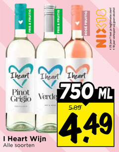  witte wijn rose 18 25 750 fris fruitig pinot grigio rosee nix18 jaar legitimatie alcohol ml heart soorten 