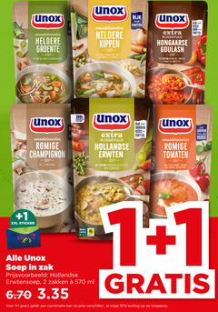  1 2 50 unox heldere groente bleekselderij gehaktballetjes kippen malse stukjes kip wortel vermicelli rijk eiwitten rijkgevuld hongaarse goulash rundvlees paprika tomaat aardappel vezels romige champignon groenten zak hollandse erwten soep katenspek rookworst tomaten zongedroogde mascarpone xxl sticker beter leven erwtensoep zakken ml combinatie 