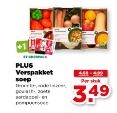  soepgroenten groentesoep goulashsoep pompoensoep 1 stickerpack verspakket soep groente rode linzen goulash zoete aardappel stuk 