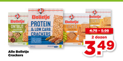  2 bolletje ontbijt crackers meerzaden protein carb minder koolhydraten lichte volkoren spelt vezels dozen 