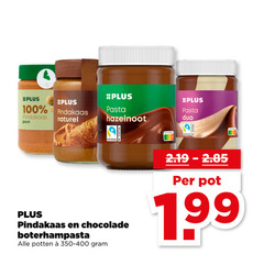  100 pindakaas puur naturel pasta hazelnoot duo fairtrade chocolade boterhampasta potten pot 
