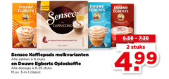  douwe egberts senseo oploskoffie koffiepads 1 2 3 8 verwenkoffie nouveau cappuccino caramel macchiato pads posities nou zakken stuks doosjes classic 4 99 