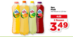  2 spa fruit mango apricot orange lemon cactus raspberry flessen 1 25 liter 