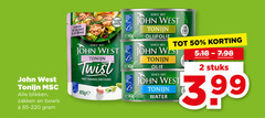  john west tonijn in blik 2 50 256 salades brood klaar gebruik blikken zakken bowls since twist franse dressing olijfolie eiwit olie water stuks 